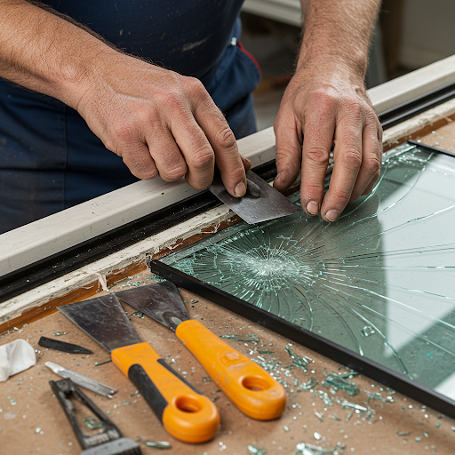 Repairing a broken window